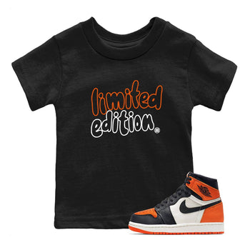 Sneaker match tees – Sneaker Tees To Match Air Jordan 1 Shattered Backboard Shoes – Limited Edition Kids T-Shirt Black 1