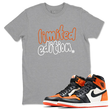 Sneaker match tees – Sneaker Tees To Match Air Jordan 1 Shattered Backboard Shoes – Limited Edition Tee Heather Grey 1