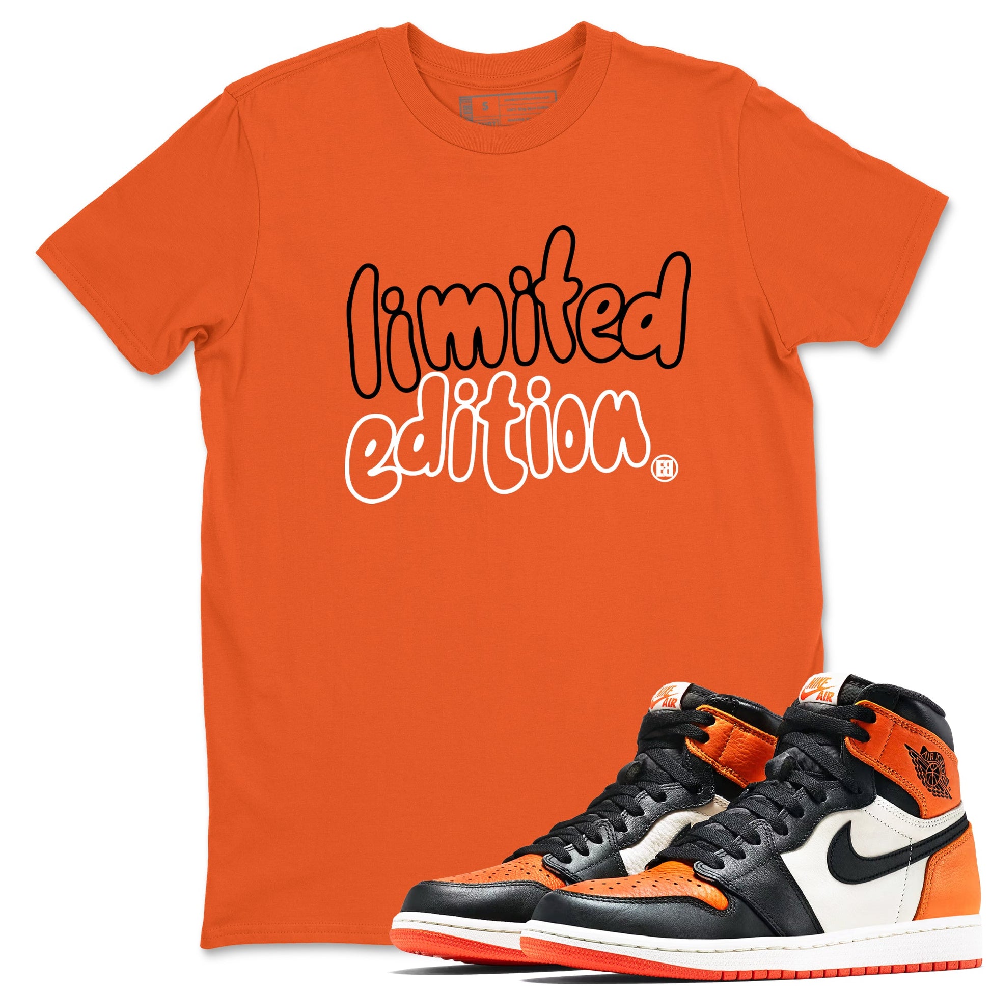 Sneaker match tees – Sneaker Tees To Match Air Jordan 1 Shattered Backboard Shoes – Limited Edition Tee Orange 1