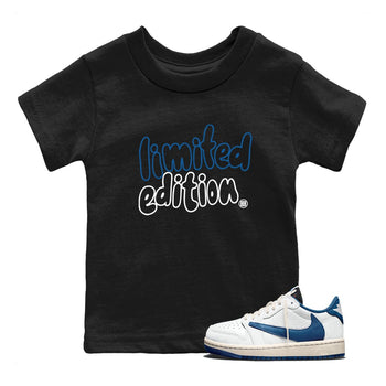 Sneaker match tees – Sneaker Tees To Match Air Jordan 1 Travis Scott Fragment Shoes – Limited Edition Kids T-Shirt Black 1