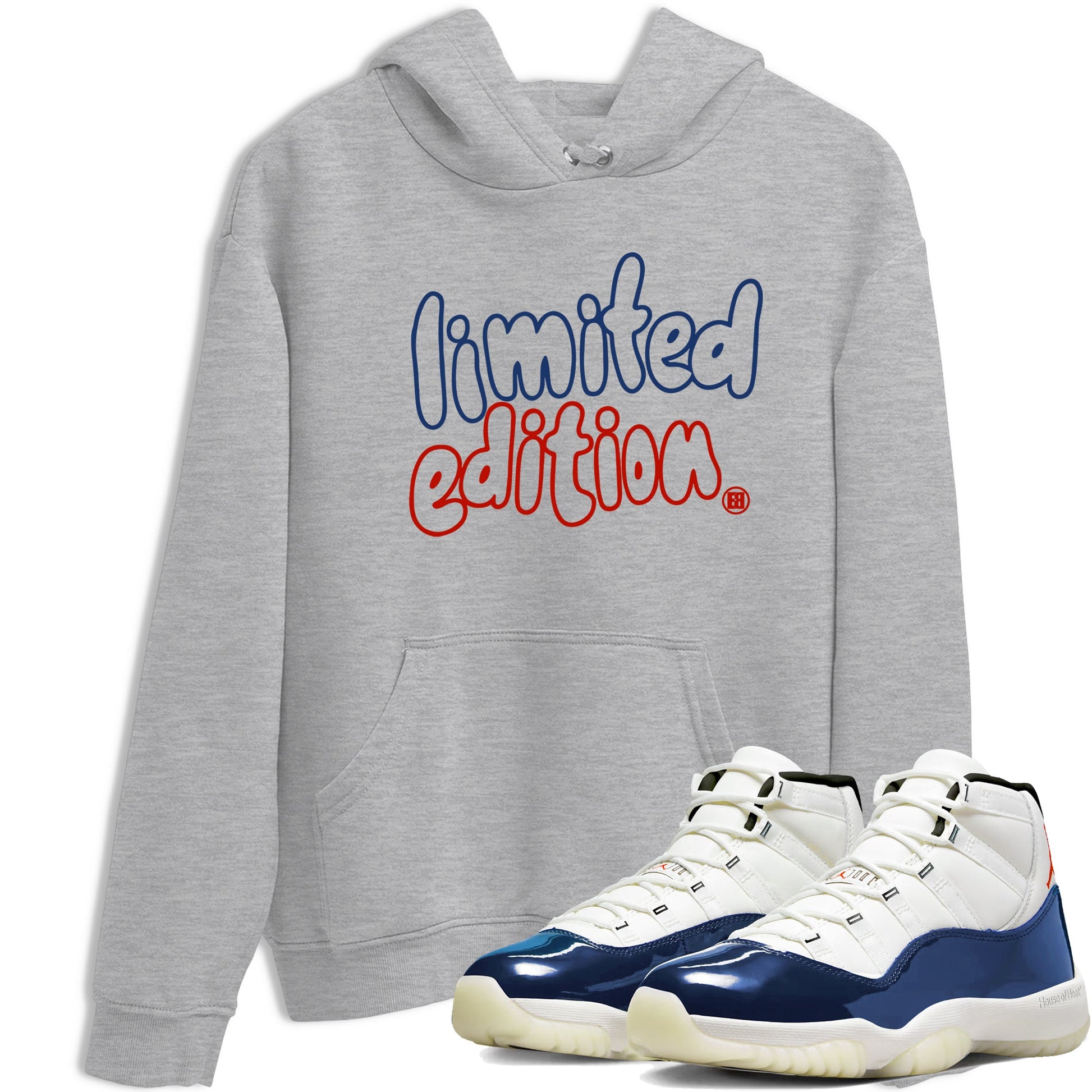Sneaker match tees – Sneaker Tees To Match Air Jordan 11 Rare Air Shoes – Limited Edition Tee Heather Grey 1