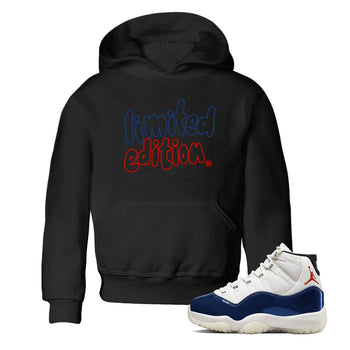 Sneaker match tees – Sneaker Tees To Match Air Jordan 11 Rare Air Shoes – Limited Edition Kids T-Shirt Black 1
