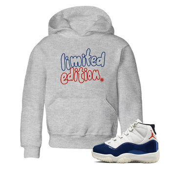 Sneaker match tees – Sneaker Tees To Match Air Jordan 11 Rare Air Shoes – Limited Edition Kids T-Shirt Heather Grey 1
