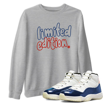 Sneaker match tees – Sneaker Tees To Match Air Jordan 11 Rare Air Shoes – Limited Edition Tee Heather Grey 1