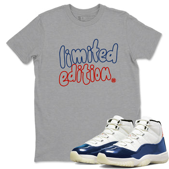 Sneaker match tees – Sneaker Tees To Match Air Jordan 11 Rare Air Shoes – Limited Edition Tee Heather Grey 1