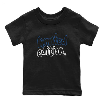 Sneaker match tees – Sneaker Tees To Match Air Jordan 12 French Blue Shoes – Limited Edition Kids T-Shirt Black 2
