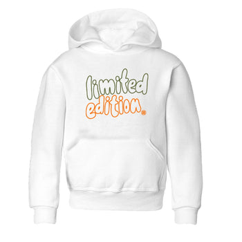 Sneaker match tees – Sneaker Tees To Match Undefeated inspired colorways Air Jordan 4 OG Olive Shoes – Limited Edition Kids T-Shirt White 2