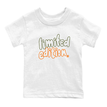 Sneaker match tees – Sneaker Tees To Match Undefeated inspired colorways Air Jordan 4 OG Olive Shoes – Limited Edition Kids T-Shirt White 2