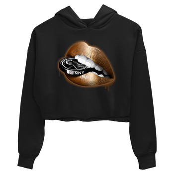 Foams One Metallic Copper shirts to match jordans Lips Coin sneaker match tees Air Foamposite One Metallic Copper match shoes to clothes SNRT Sneaker Tees unisex cotton Black 2 crop tee