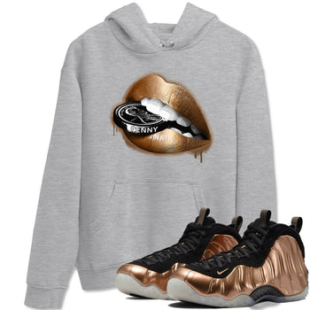 Foams One Metallic Copper shirts to match jordans Lips Coin sneaker match tees Air Foamposite One Metallic Copper match shoes to clothes SNRT Sneaker Tees unisex cotton Heather Grey 1 shirts
