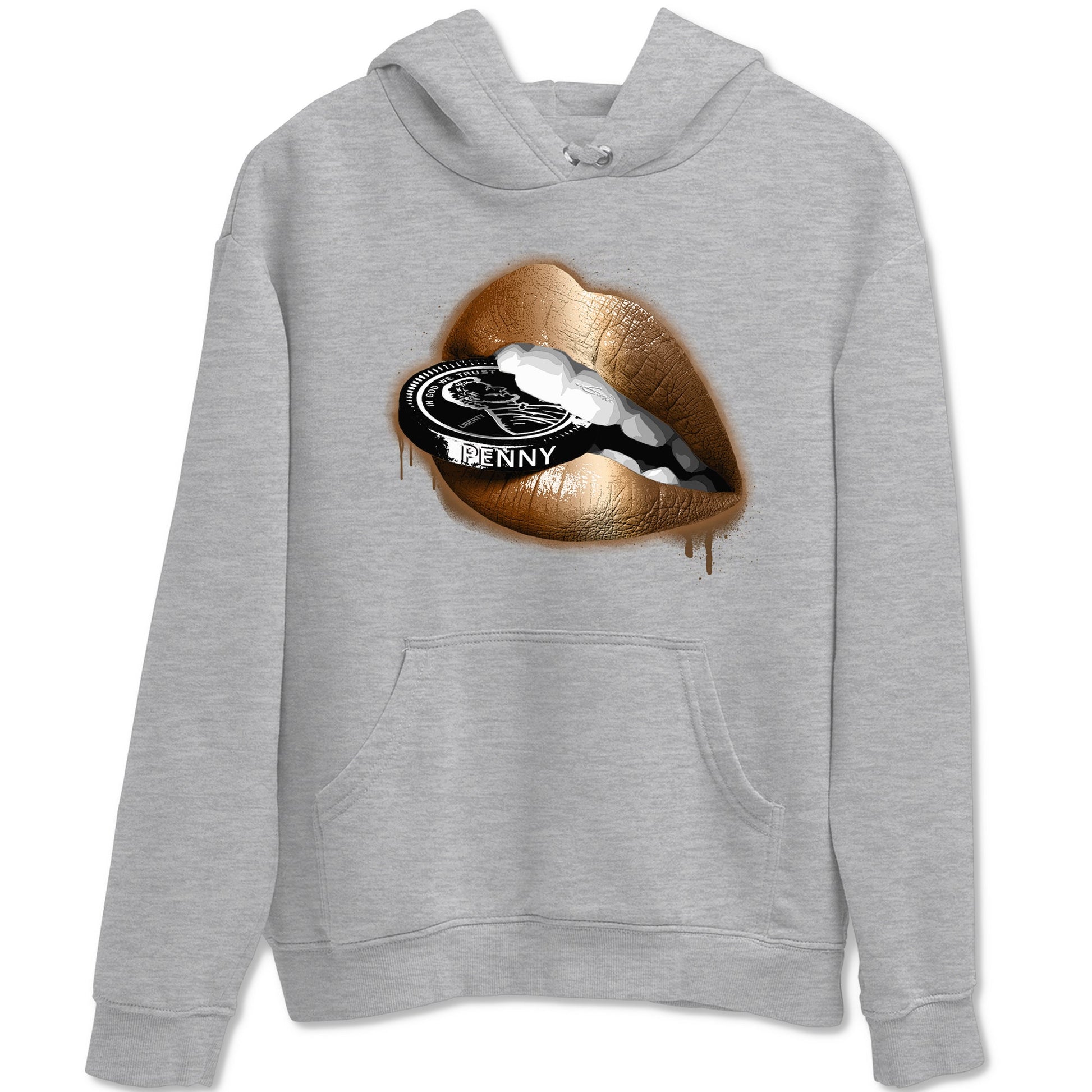 Foams One Metallic Copper shirts to match jordans Lips Coin sneaker match tees Air Foamposite One Metallic Copper match shoes to clothes SNRT Sneaker Tees unisex cotton Heather Grey 2 shirts