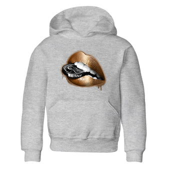Foams One Metallic Copper shirts to match jordans Lips Coin sneaker match tees Air Foamposite One Metallic Copper match shoes to clothes SNRT Sneaker Tees Youth Baby Heather Grey 2 tee