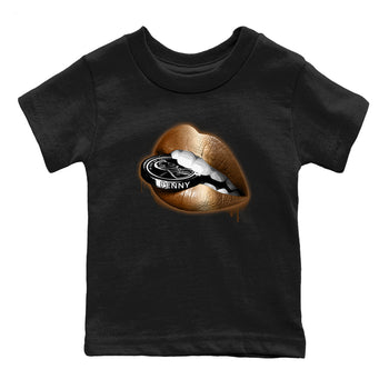 Foams One Metallic Copper shirts to match jordans Lips Coin sneaker match tees Air Foamposite One Metallic Copper match shoes to clothes SNRT Sneaker Tees Youth Baby Black 2 tee