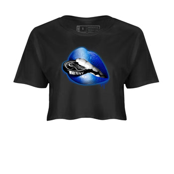 Foams One Royal shirts to match jordans Lips Coin sneaker match tees Air Foamposite One Royal match shoes to clothes SNRT Sneaker Tees unisex cotton Black 2 crop tee