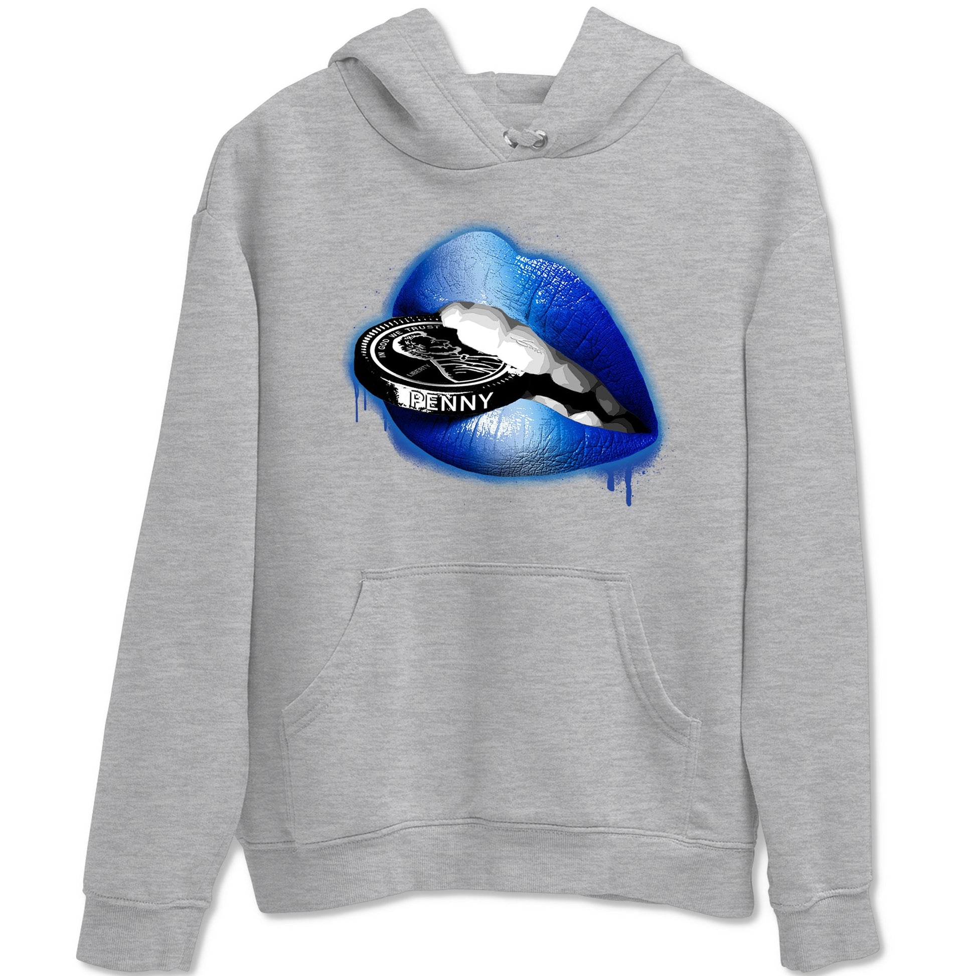 Foams One Royal shirts to match jordans Lips Coin sneaker match tees Air Foamposite One Royal match shoes to clothes SNRT Sneaker Tees unisex cotton Heather Grey 2 shirts
