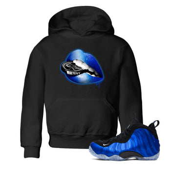 Foams One Royal shirts to match jordans Lips Coin sneaker match tees Air Foamposite One Royal match shoes to clothes SNRT Sneaker Tees Youth Baby Black 1 tee
