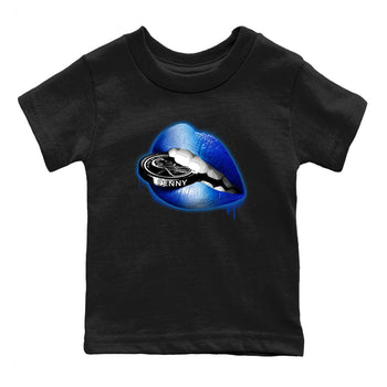 Foams One Royal shirts to match jordans Lips Coin sneaker match tees Air Foamposite One Royal match shoes to clothes SNRT Sneaker Tees Youth Baby Black 2 tee