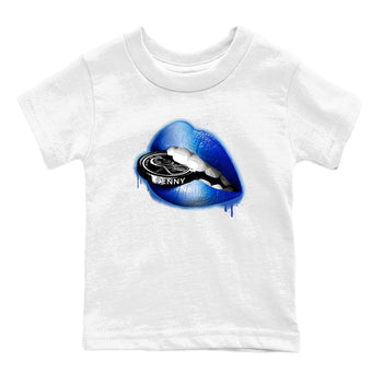 Foams One Royal shirts to match jordans Lips Coin sneaker match tees Air Foamposite One Royal match shoes to clothes SNRT Sneaker Tees Youth Baby White 2 tee