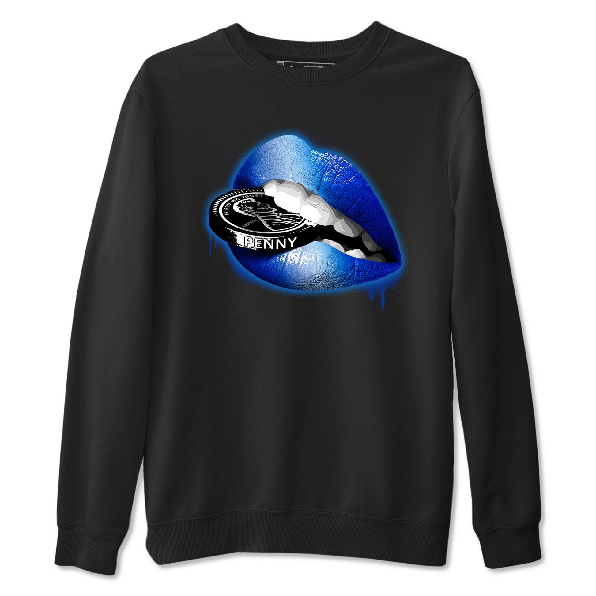 Foams One Royal shirts to match jordans Lips Coin sneaker match tees Air Foamposite One Royal match shoes to clothes SNRT Sneaker Tees unisex cotton Black 2 shirts