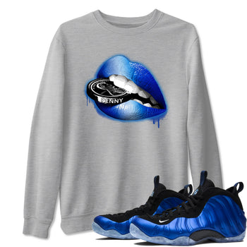 Foams One Royal shirts to match jordans Lips Coin sneaker match tees Air Foamposite One Royal match shoes to clothes SNRT Sneaker Tees unisex cotton Heather Grey 1 shirts