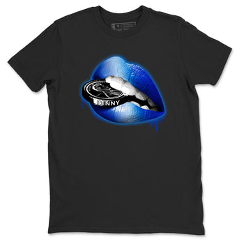 Foams One Royal shirts to match jordans Lips Coin sneaker match tees Air Foamposite One Royal match shoes to clothes SNRT Sneaker Tees unisex cotton Black 2 shirts