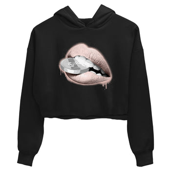 11s Legend Pink shirts to match jordans Lips Coin sneaker match tees Air Jordan 11 Legend Pink SNRT Sneaker Tees streetwear brand Black 2 crop tee