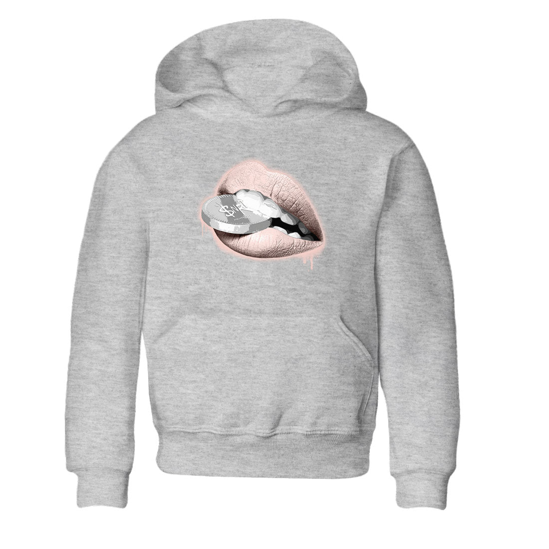 11s Legend Pink shirts to match jordans Lips Coin sneaker match tees Air Jordan 11 Legend Pink SNRT Sneaker Tees streetwear brand Baby and Youth Heather Grey 2 cotton tee