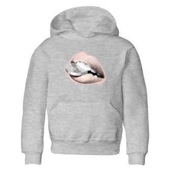 11s Legend Pink shirts to match jordans Lips Coin sneaker match tees Air Jordan 11 Legend Pink SNRT Sneaker Tees streetwear brand Baby and Youth Heather Grey 2 cotton tee