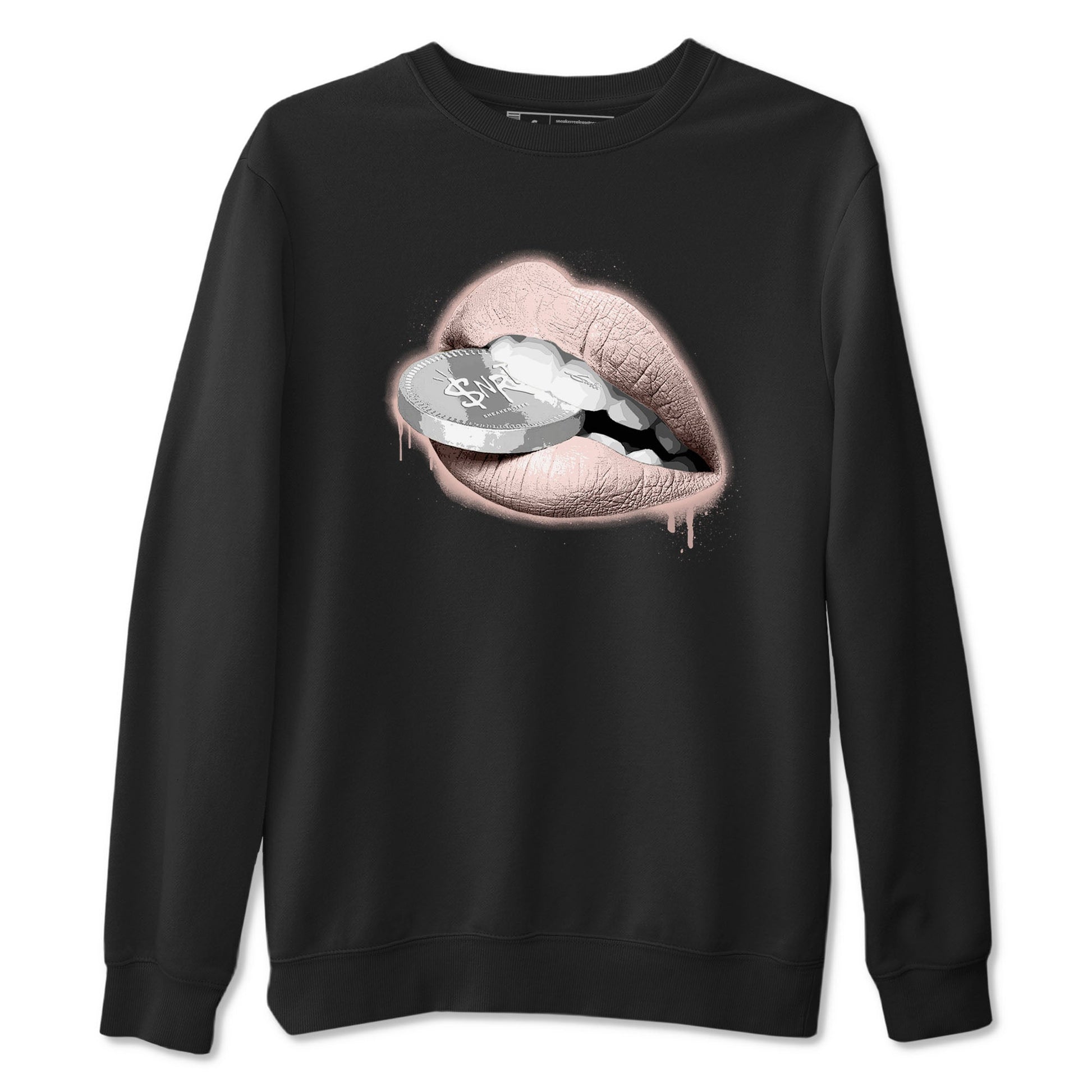 11s Legend Pink shirts to match jordans Lips Coin sneaker match tees Air Jordan 11 Legend Pink SNRT Sneaker Tees streetwear brand Black 2 unisex cotton tee