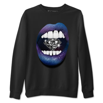 Air Foamposite One Galaxy Shirts To Match Jordans Lips Diamond Sneaker Shirts Air Foamposite 1 Galaxy SNRT Sneaker Release Tees Unisex Cotton Crew Neck Black 2 crew neck shirts
