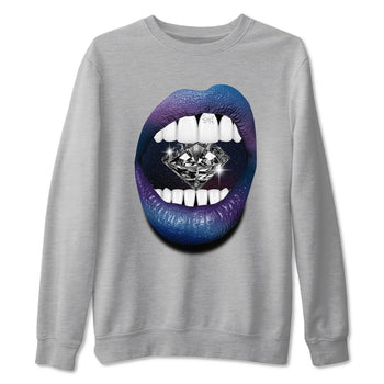 Air Foamposite One Galaxy Shirts To Match Jordans Lips Diamond Sneaker Shirts Air Foamposite 1 Galaxy SNRT Sneaker Release Tees Unisex Cotton Crew Neck Heather Grey 2 crew neck shirts