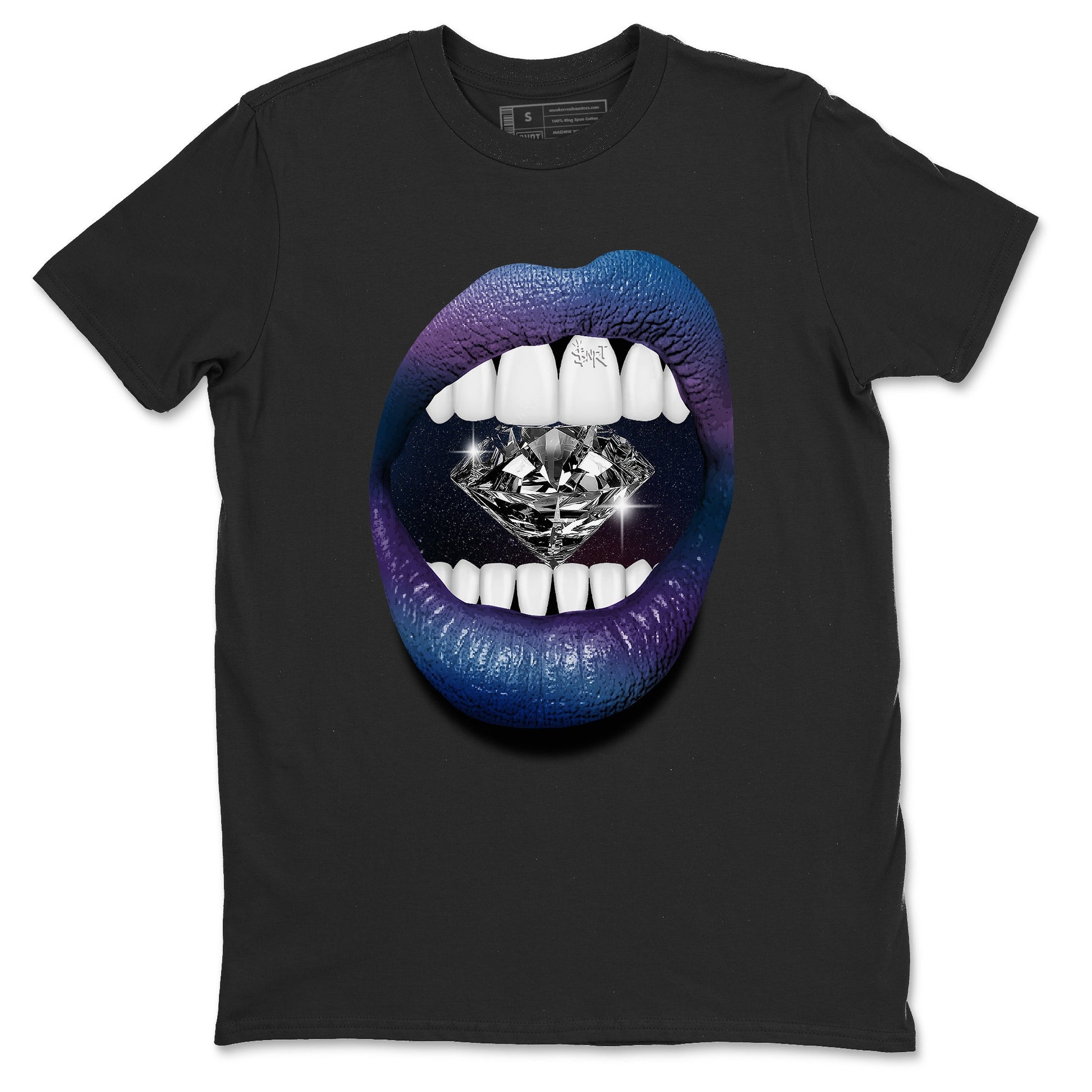 Air Foamposite One Galaxy Shirts To Match Jordans Lips Diamond Sneaker Shirts Air Foamposite 1 Galaxy SNRT Sneaker Release Tees Unisex Cotton Crew Neck Black 2 crew neck shirts