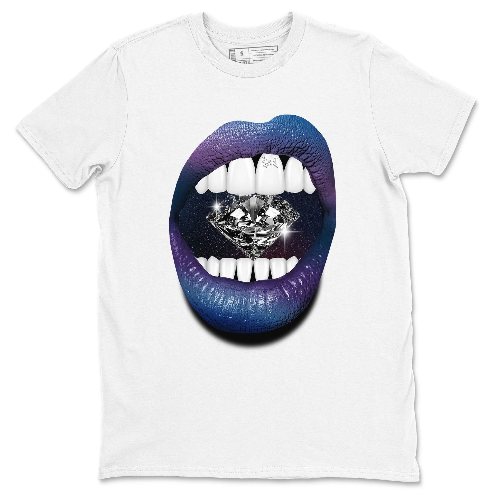 Air Foamposite One Galaxy Shirts To Match Jordans Lips Diamond Sneaker Shirts Air Foamposite 1 Galaxy SNRT Sneaker Release Tees Unisex Cotton Crew Neck White 2 crew neck shirts
