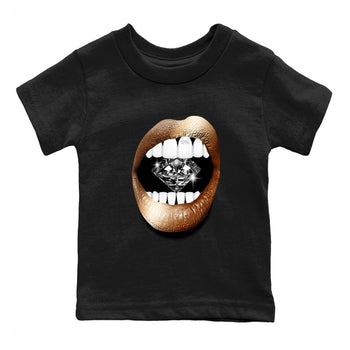 Foams One Metallic Copper shirts to match jordans Lips Diamond sneaker match tees Air Foamposite One Metallic Copper match shoes to clothes SNRT Sneaker Tees Youth Baby Black 2 tee