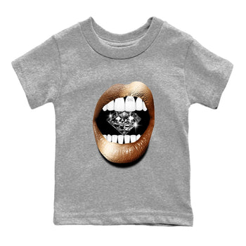 Foams One Metallic Copper shirts to match jordans Lips Diamond sneaker match tees Air Foamposite One Metallic Copper match shoes to clothes SNRT Sneaker Tees Youth Baby Heather Grey 2 tee