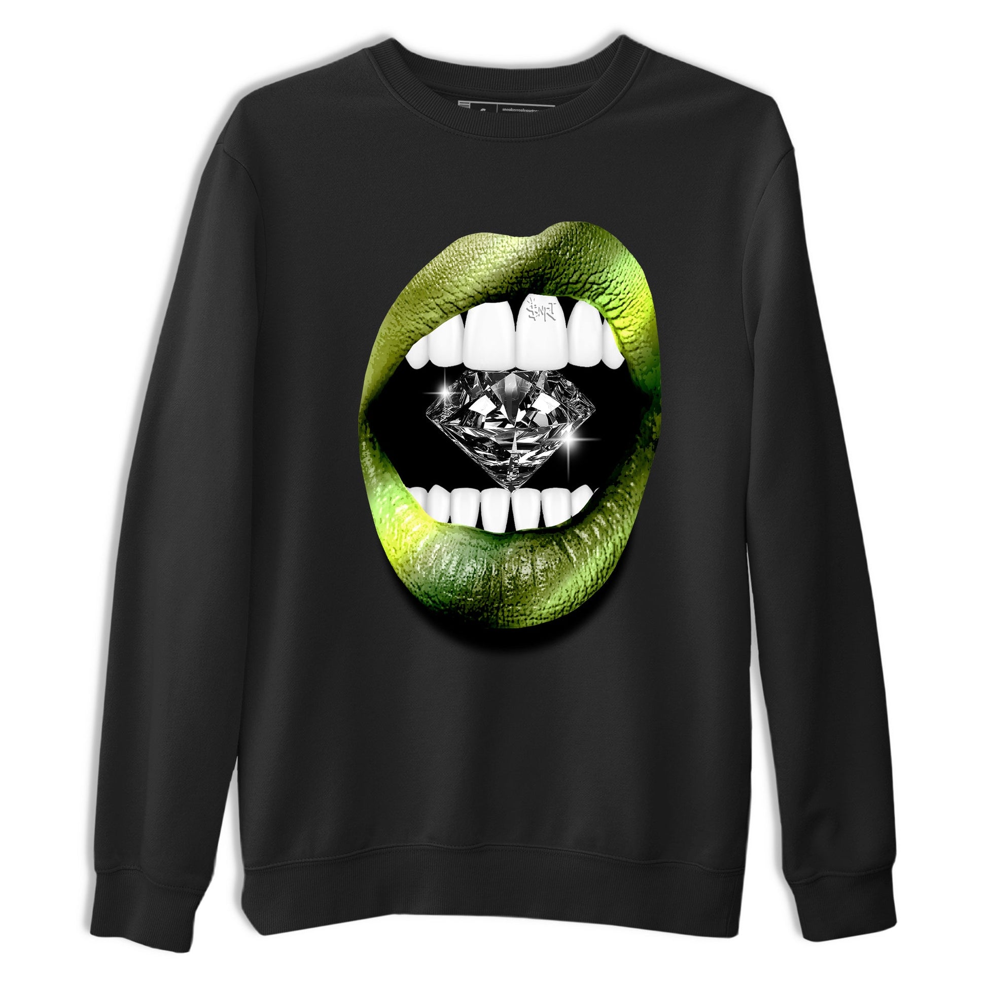 Best Christmas gifts for sneakerheads - Sneaker Tees To Match Air Foamposite One Pine Green Sneakers – Lips Diamond Tee Black 2