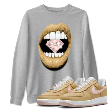 Air Force 1 Low Linen shirts to match jordans Lips Diamond sneaker match tees Air Force 1 Linen Graphic Shirts To Match AF1 SNRT Sneaker Tees unisex cotton Heather Grey 1 shirts