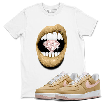Air Force 1 Low Linen shirts to match jordans Lips Diamond sneaker match tees Air Force 1 Linen Graphic Shirts To Match AF1 SNRT Sneaker Tees unisex cotton White 1 shirts