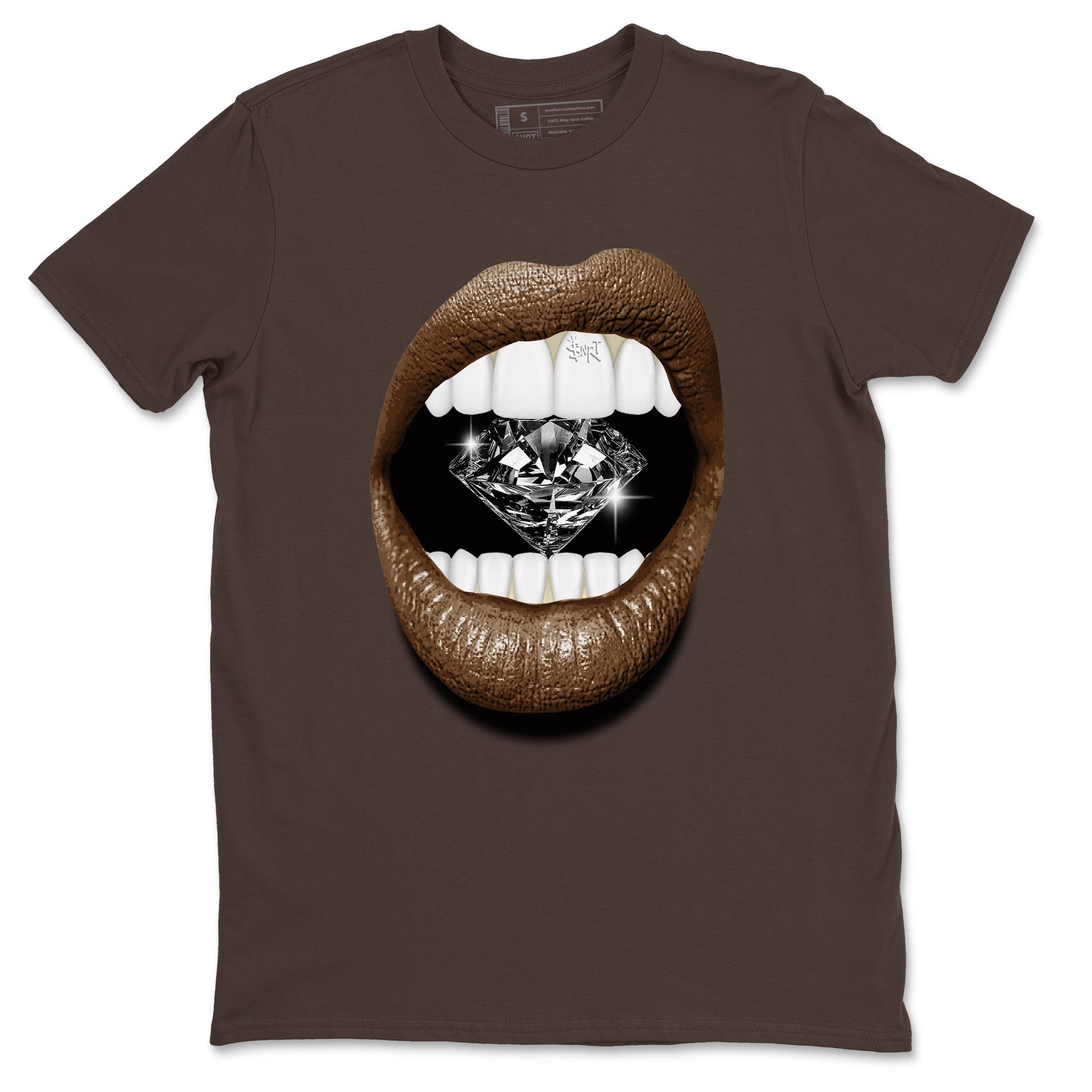 1s Mocha shirts to match jordans Lips Diamond sneaker match tees Air Jordan 1 Mocha SNRT Sneaker Release Tees unisex cotton Dark Chocolate 2 crew neck shirts