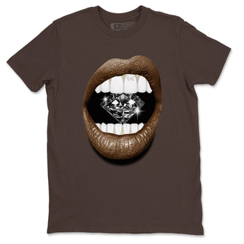 1s Mocha shirts to match jordans Lips Diamond sneaker match tees Air Jordan 1 Mocha SNRT Sneaker Release Tees unisex cotton Dark Chocolate 2 crew neck shirts