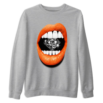 Sneaker match tees – Streetwear Graphic Tees Air Jordan 1 Shattered Backboard Sneakers – Lips Diamond Graphic Tee Heather Grey 2