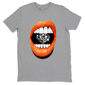 Sneaker match tees – Streetwear Graphic Tees Air Jordan 1 Shattered Backboard Sneakers – Lips Diamond Graphic Tee Heather Grey 2