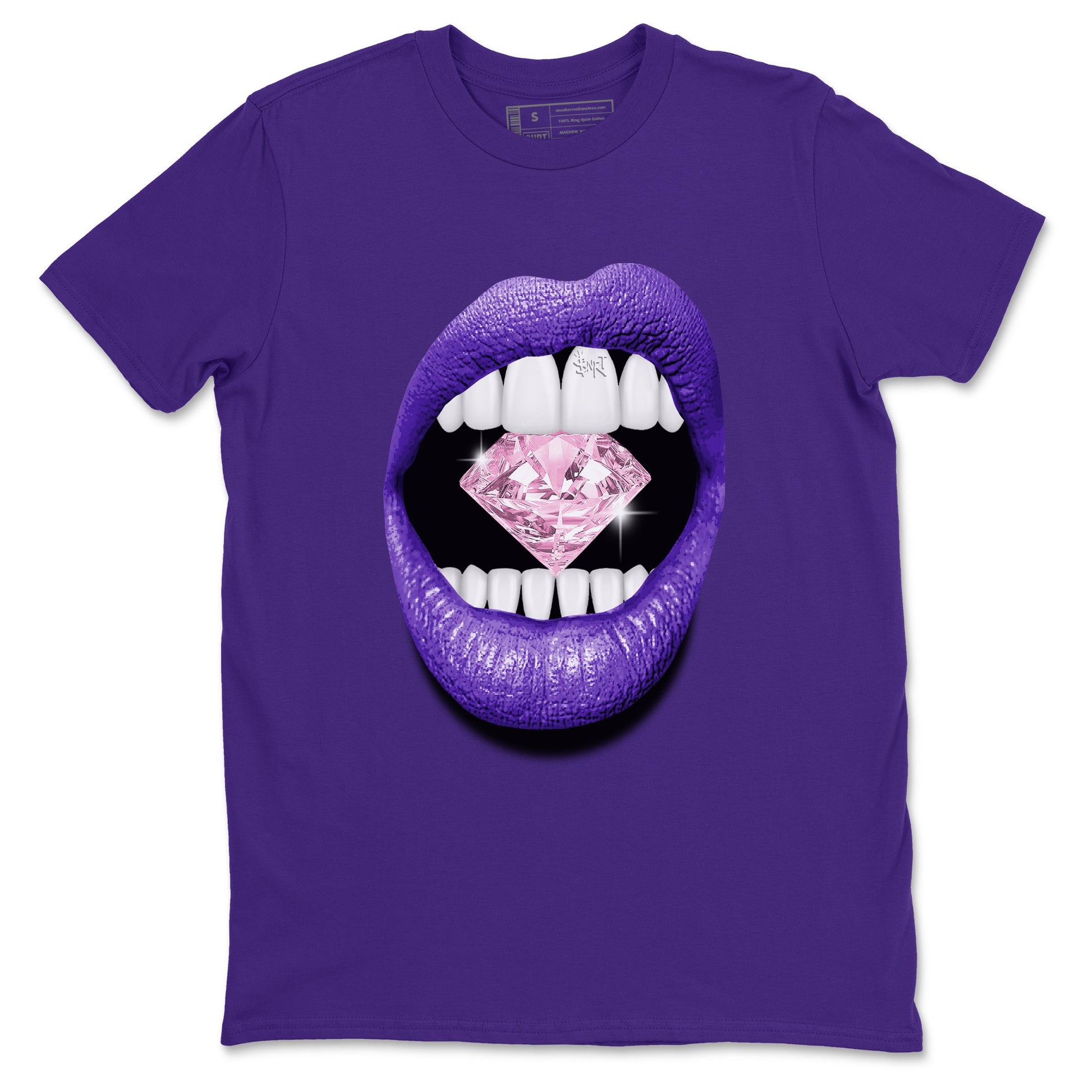 Sneaker match tees – Sneaker Tees To Match Air Jordan 11 Canyon Purple Shoes – Lips Diamond Tee Purple 2