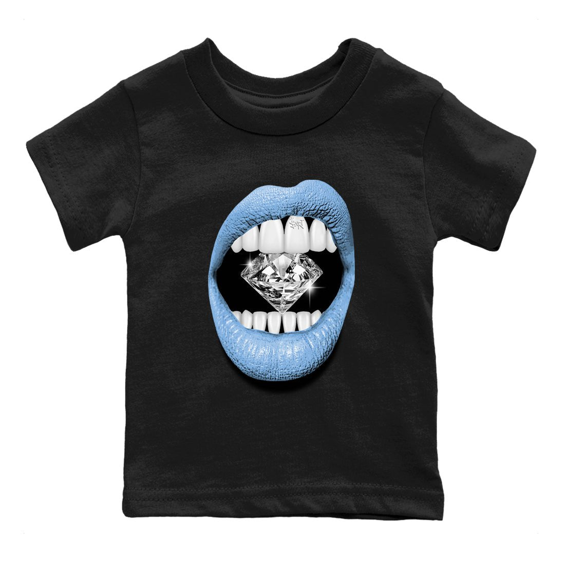 AJ11 Retro Legend Blue shirts to match jordans Lips Diamond best t shirts to wear with jordans 11s Legend Blue match shoes to clothes SNRT Sneaker Tees Youth Baby Black 2 tee