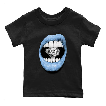 AJ11 Retro Legend Blue shirts to match jordans Lips Diamond best t shirts to wear with jordans 11s Legend Blue match shoes to clothes SNRT Sneaker Tees Youth Baby Black 2 tee