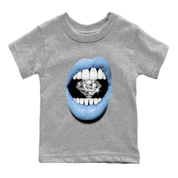 AJ11 Retro Legend Blue shirts to match jordans Lips Diamond best t shirts to wear with jordans 11s Legend Blue match shoes to clothes SNRT Sneaker Tees Youth Baby Heather Grey 2 tee