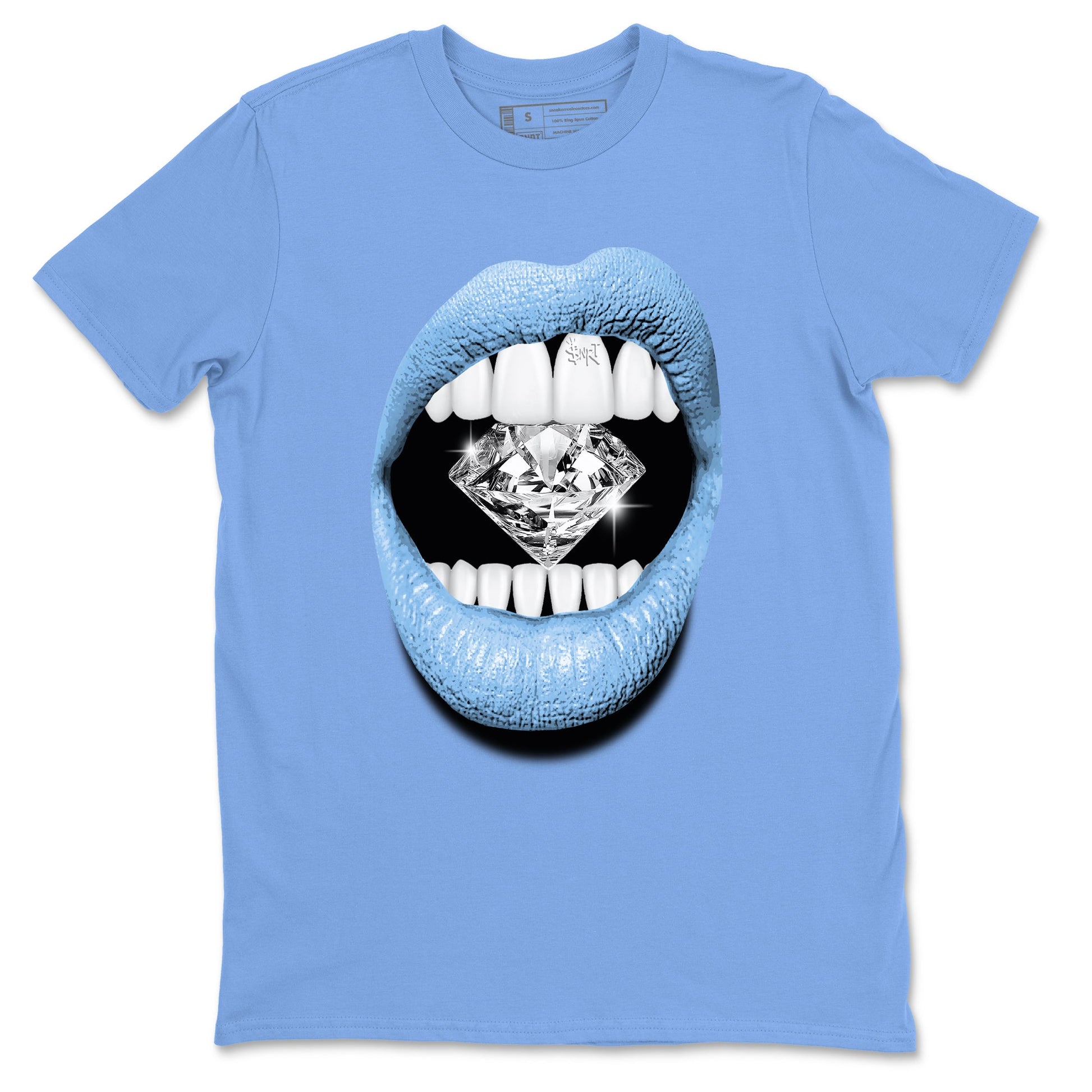 AJ11 Retro Legend Blue shirts to match jordans Lips Diamond best t shirts to wear with jordans 11s Legend Blue match shoes to clothes SNRT Sneaker Tees unisex cotton Carolina Blue 2 shirts