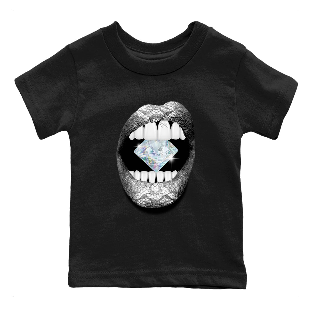 Jordan 11 Low Snake shirts to match jordans Lips Diamond sneaker match tees Air Jordan 11 Year Of The Snake best t shirts to wear with jordans SNRT Sneaker Tees Youth Baby Black 2 tee