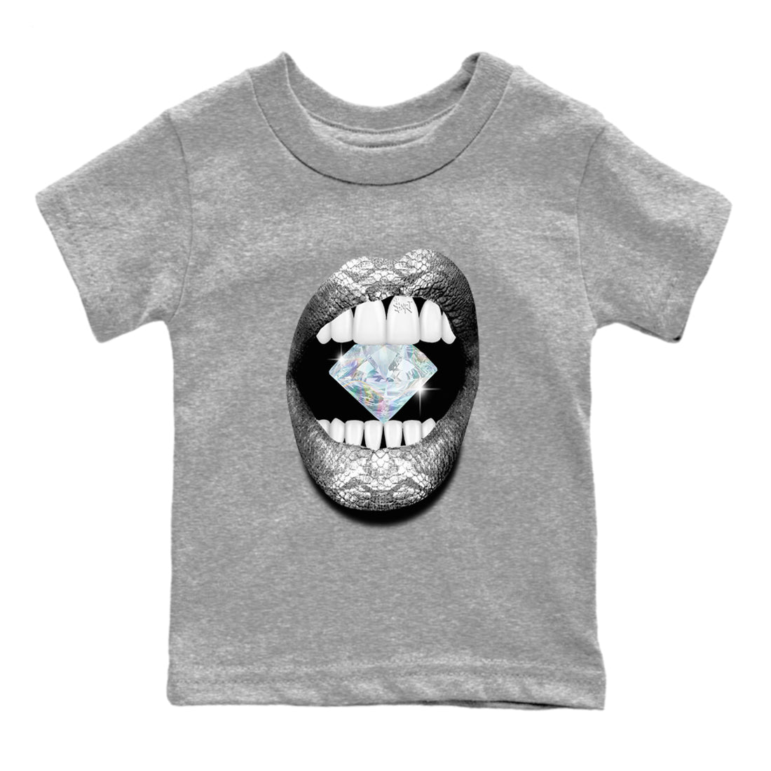 Jordan 11 Low Snake shirts to match jordans Lips Diamond sneaker match tees Air Jordan 11 Year Of The Snake best t shirts to wear with jordans SNRT Sneaker Tees Youth Baby Heather Grey 2 tee
