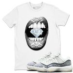 Jordan 11 Low Snake shirts to match jordans Lips Diamond sneaker match tees Air Jordan 11 Year Of The Snake best t shirts to wear with jordans SNRT Sneaker Tees unisex cotton White 1 shirts